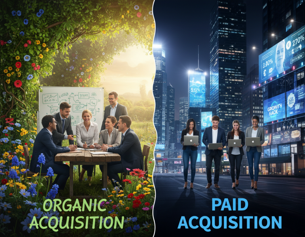 Organic Customer Acquisition vs Paid Acquisition: Strategic Trade-Offs, Benefits, and Long-Term Impact